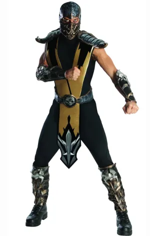 Mortal Kombat Scorpion Mens Fancy Dress Costume