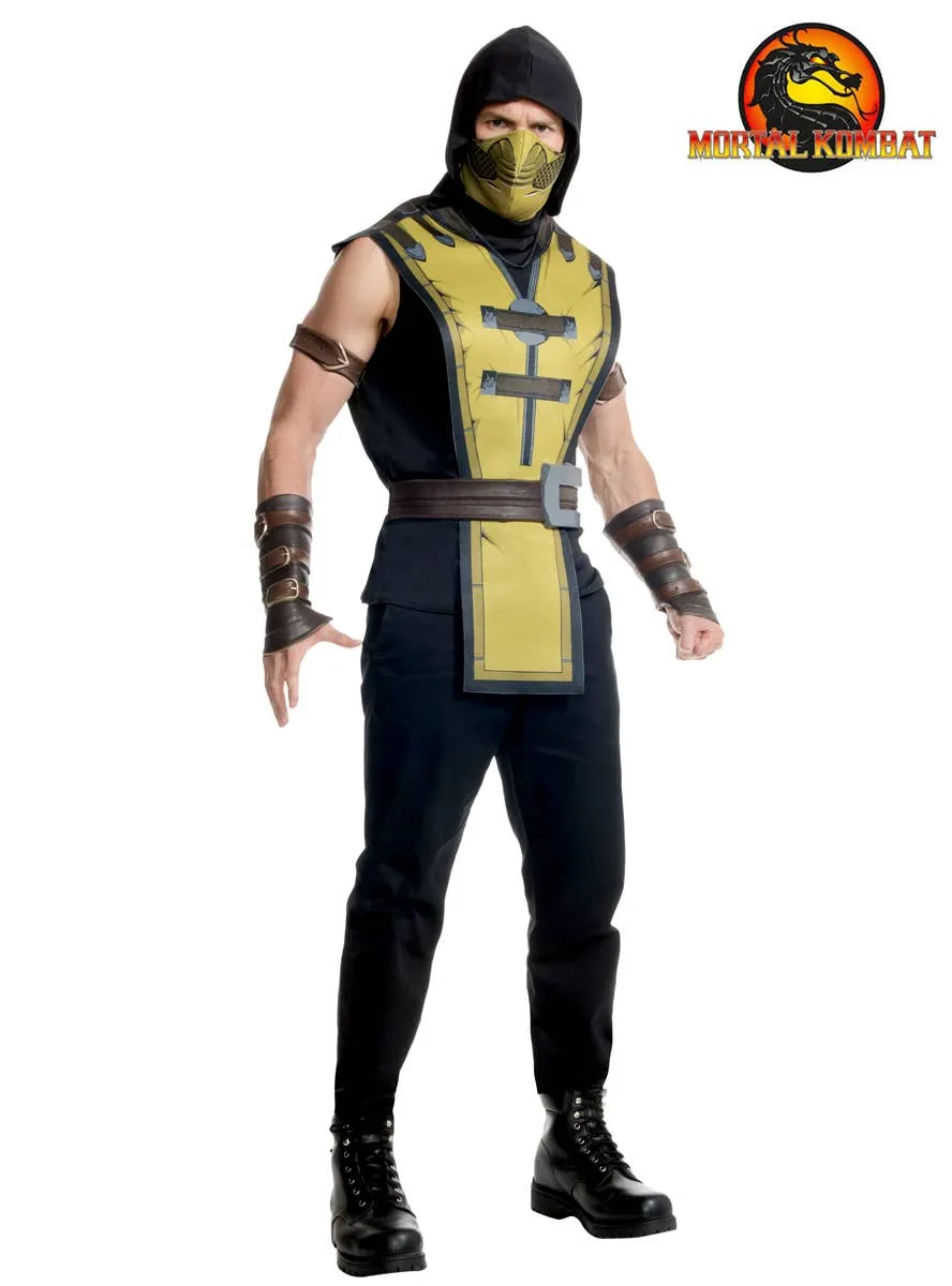 Mortal Kombat Scorpion Mens Gaming Character Costume