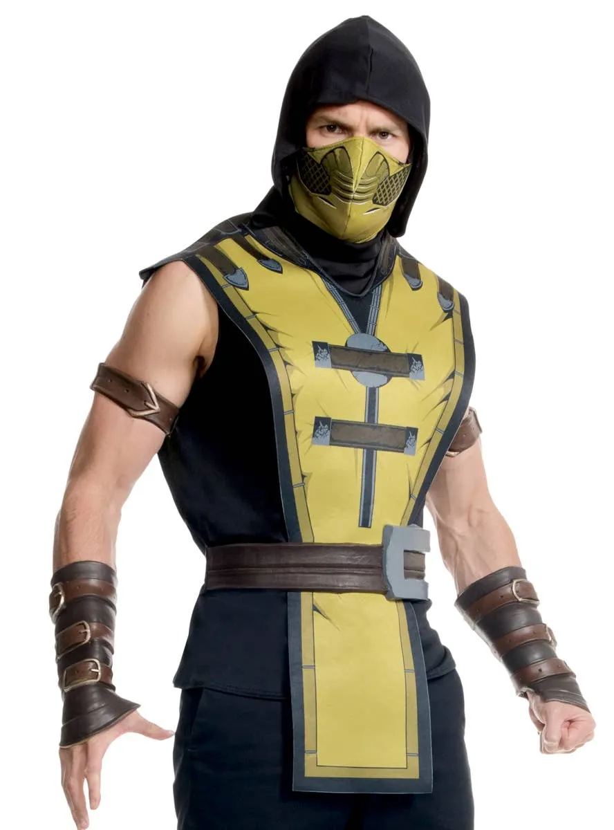 Mortal Kombat Scorpion Mens Gaming Character Costume