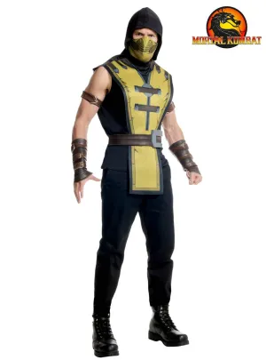 Mortal Kombat Scorpion Mens Gaming Character Costume