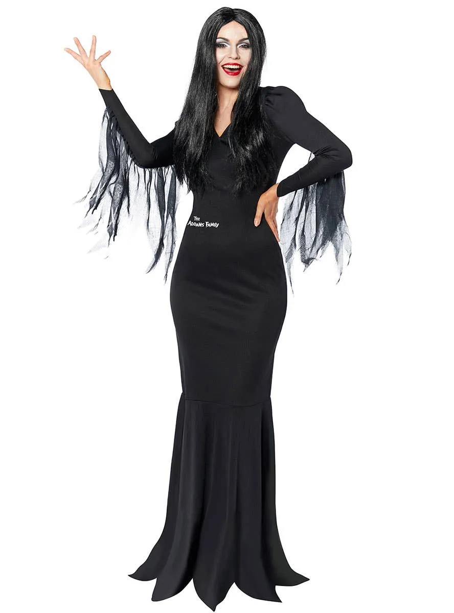 Morticia Addams Womens Plus Size Halloween Costume