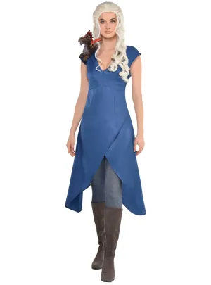 Mother Of Dragons Daenerys Womens Blue Dress Costume