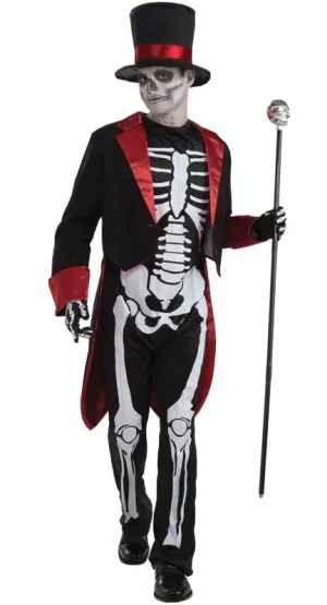 Mr Bone Jangles Boys Skeleton Halloween Costume