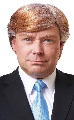 Mr CEO Mens Honey Blonde Donald Trump Costume Wig