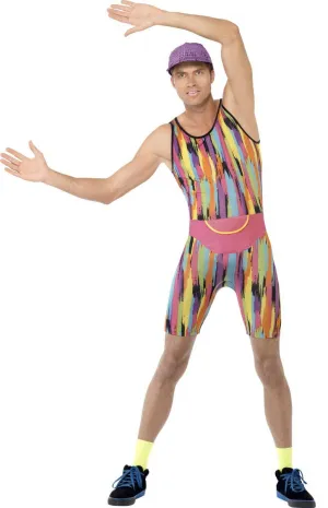 Mr Energizer Mens 80s Aerobics Instructor Costume