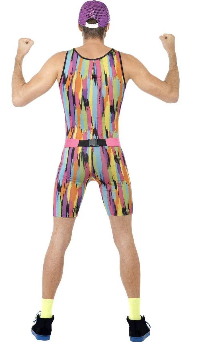 Mr Energizer Mens 80s Aerobics Instructor Costume
