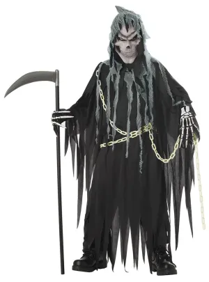 Mr Grim Deluxe Glow in the Dark Boys Halloween Costume