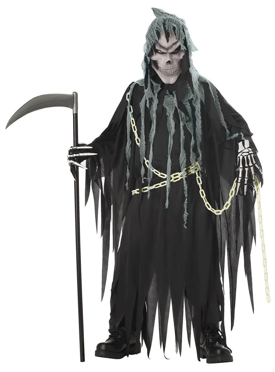 Mr Grim Deluxe Glow in the Dark Boys Halloween Costume