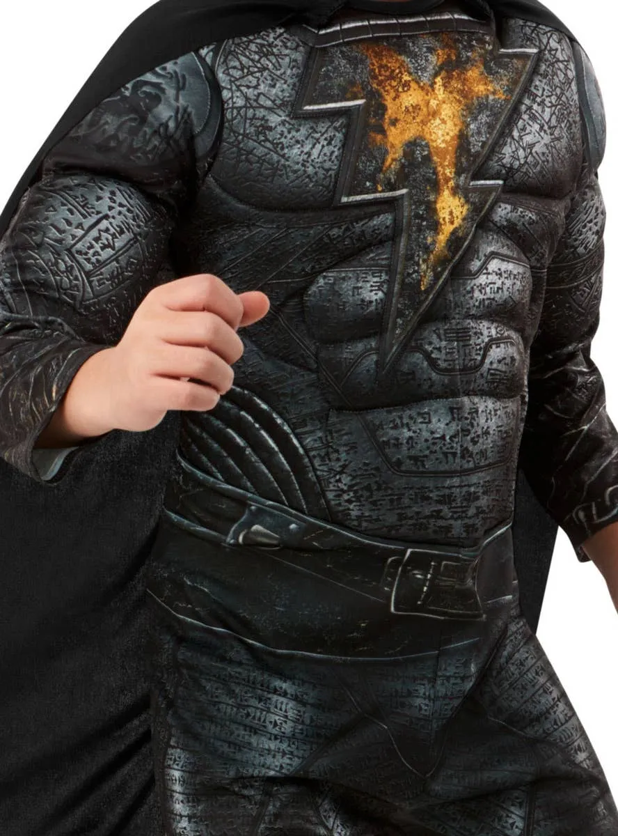 Muscle Chest Boys Black Adam Superhero Costume