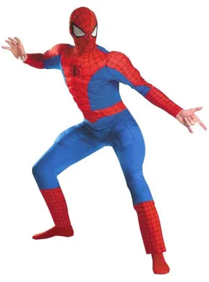 Muscle Chest Deluxe Adult Spiderman Costume