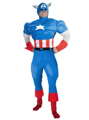 Muscle Chest Mens Captain America Costume