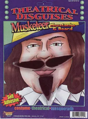 Musketeer Beard and Moustache Set