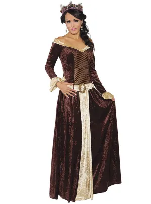 My Lady Womens Deluxe Medieval Fancy Dress Costume