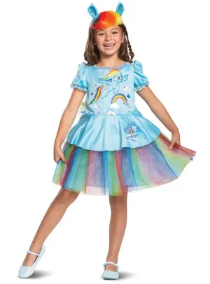 My Little Pony Girls Deluxe Rainbow Dash Tutu Costume
