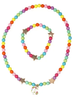My Little Unicorn Girls Rainbow Costume Jewellery Set