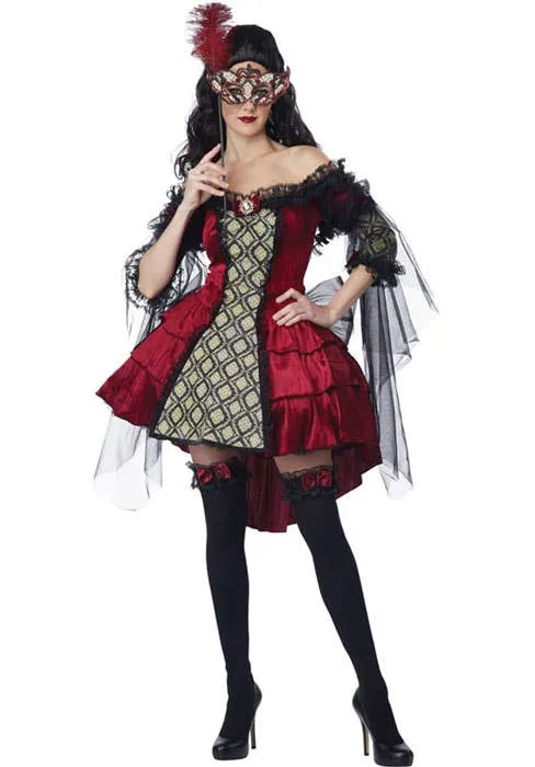Mysterious Masquerade Womens Baroque Costume