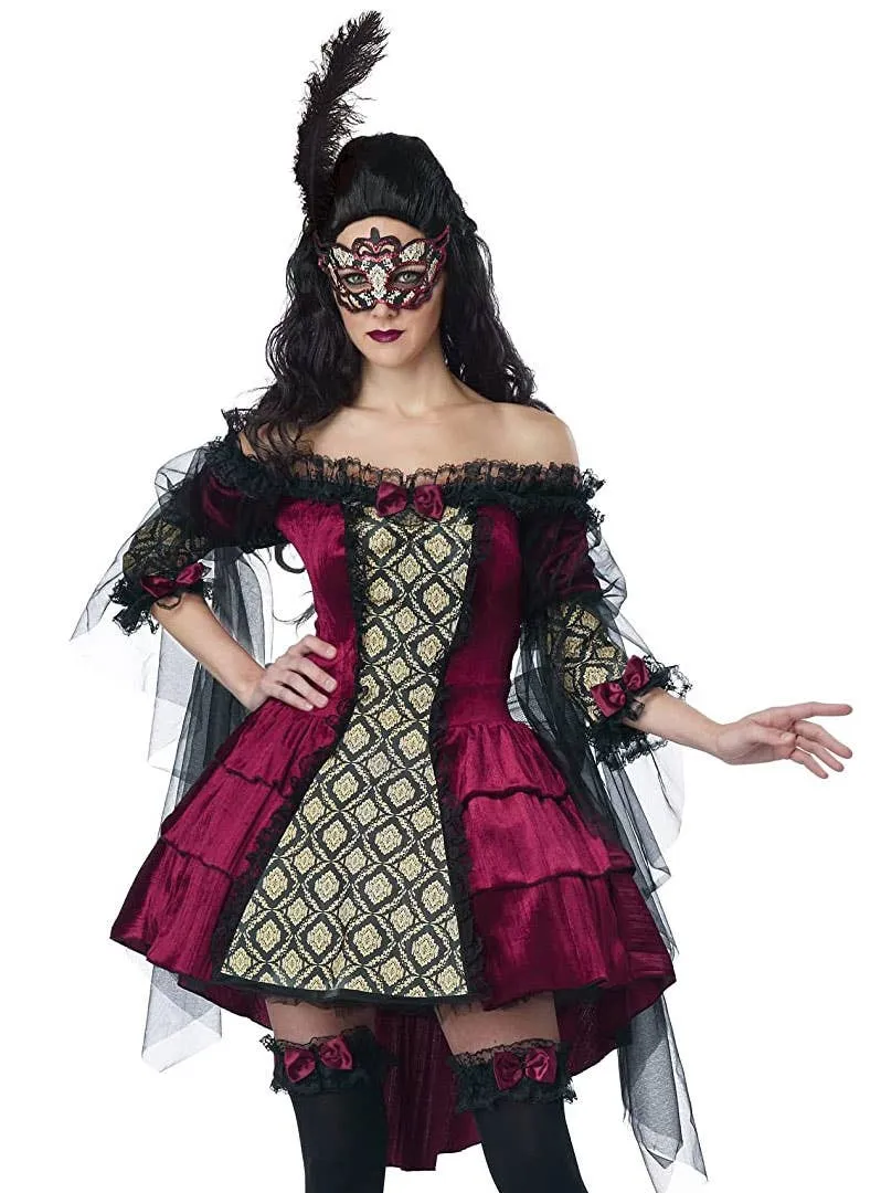 Mysterious Masquerade Womens Baroque Costume