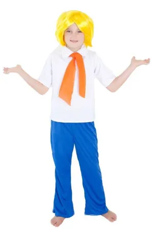 Mystery Man Boys Fred Jones Book Week Costume