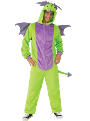 Mythic Green Dragon Onesie Mens Dress Up Costume