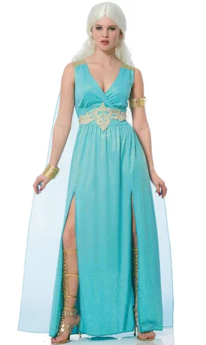 Mythical Goddess Womens Blue Aphrodite Costume