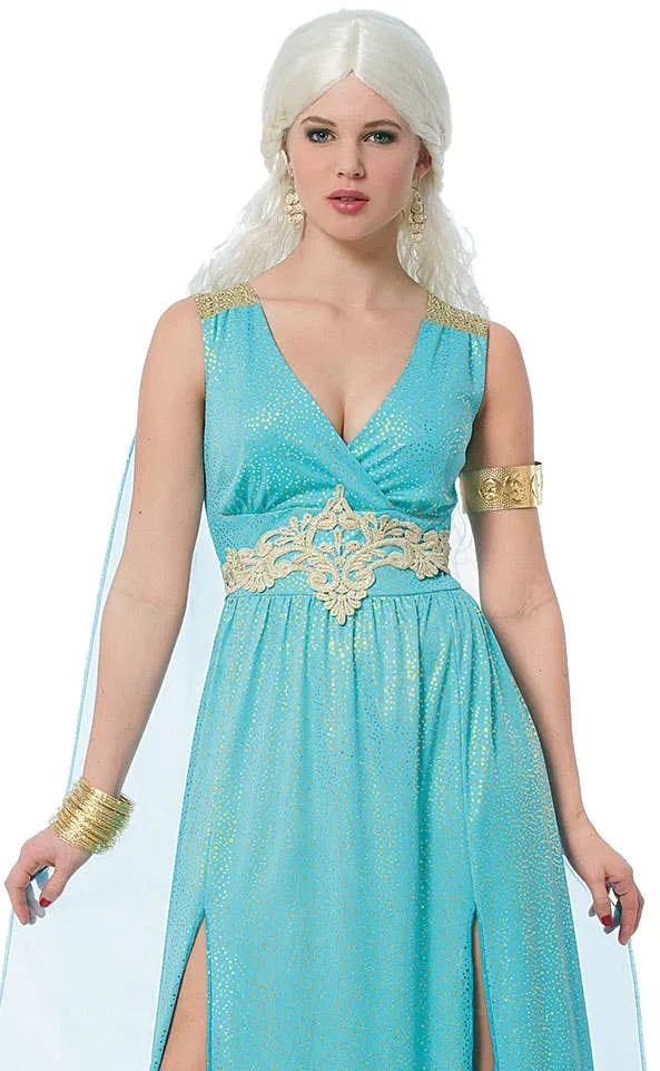 Mythical Goddess Womens Blue Aphrodite Costume