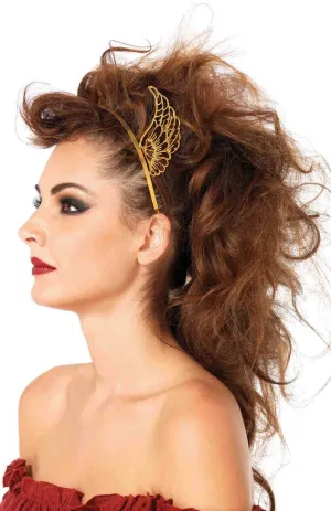 Mythical Golden Angel Womens Winged Headpiece