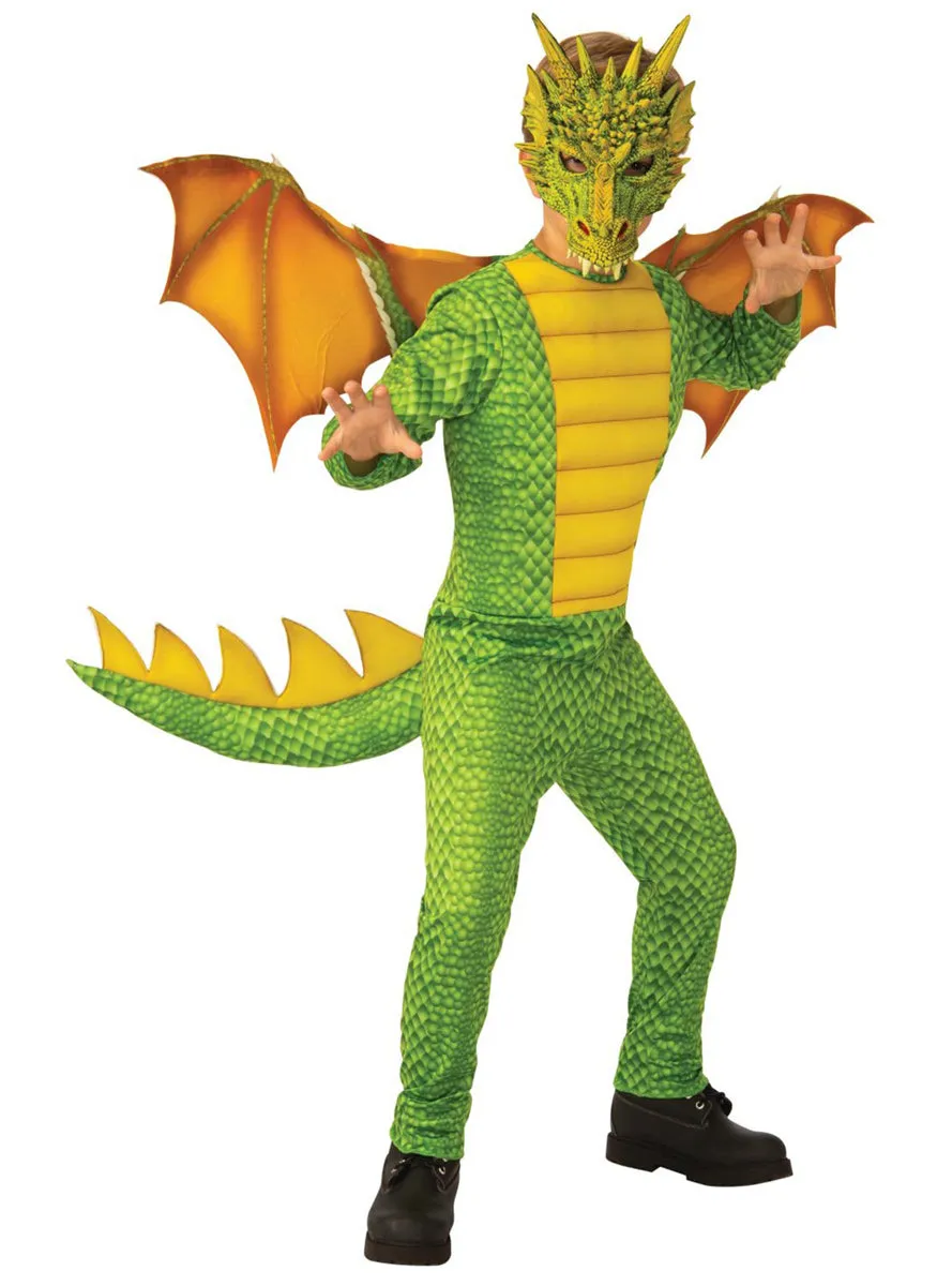 Mythical Green Dragon Boys Book Week Costume