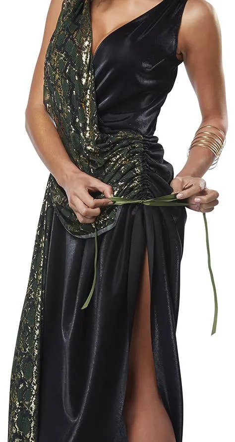 Mythical Medusa Womens Black Halloween Costume