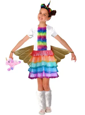 Mythical Rainbow Tulle Unicorn Girls Costume