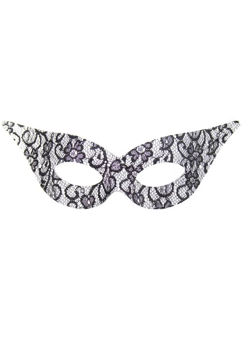 Naomi Angel Black Lace Masquerade Mask