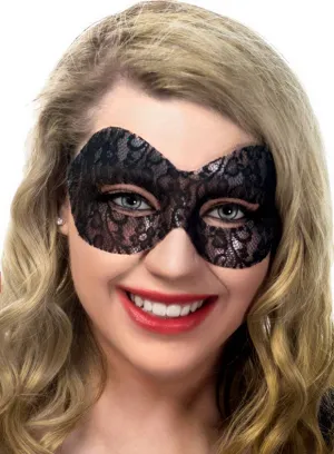 Naomi Black Lace See-Through Masquerade Mask