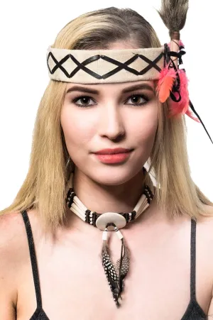Native American Indian Beaded Choker Costume Accessory