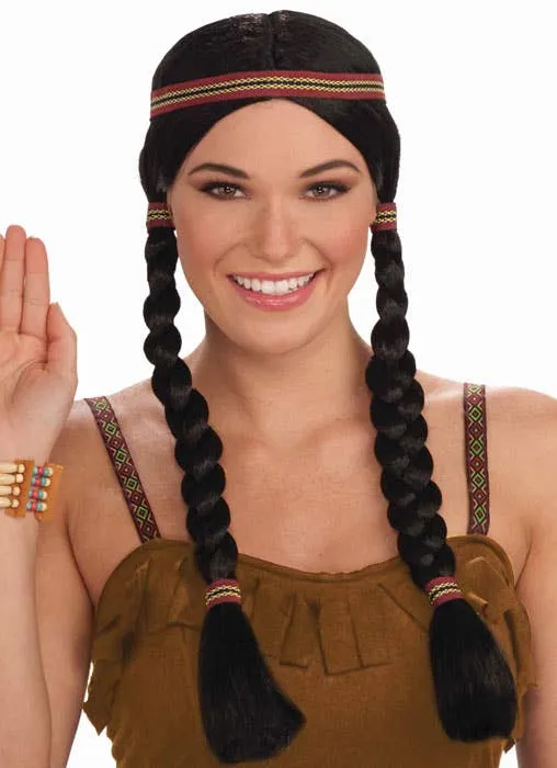 Native American Indian Princess Costume Wig