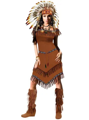 Native American Indian Woman Dress Up Costume