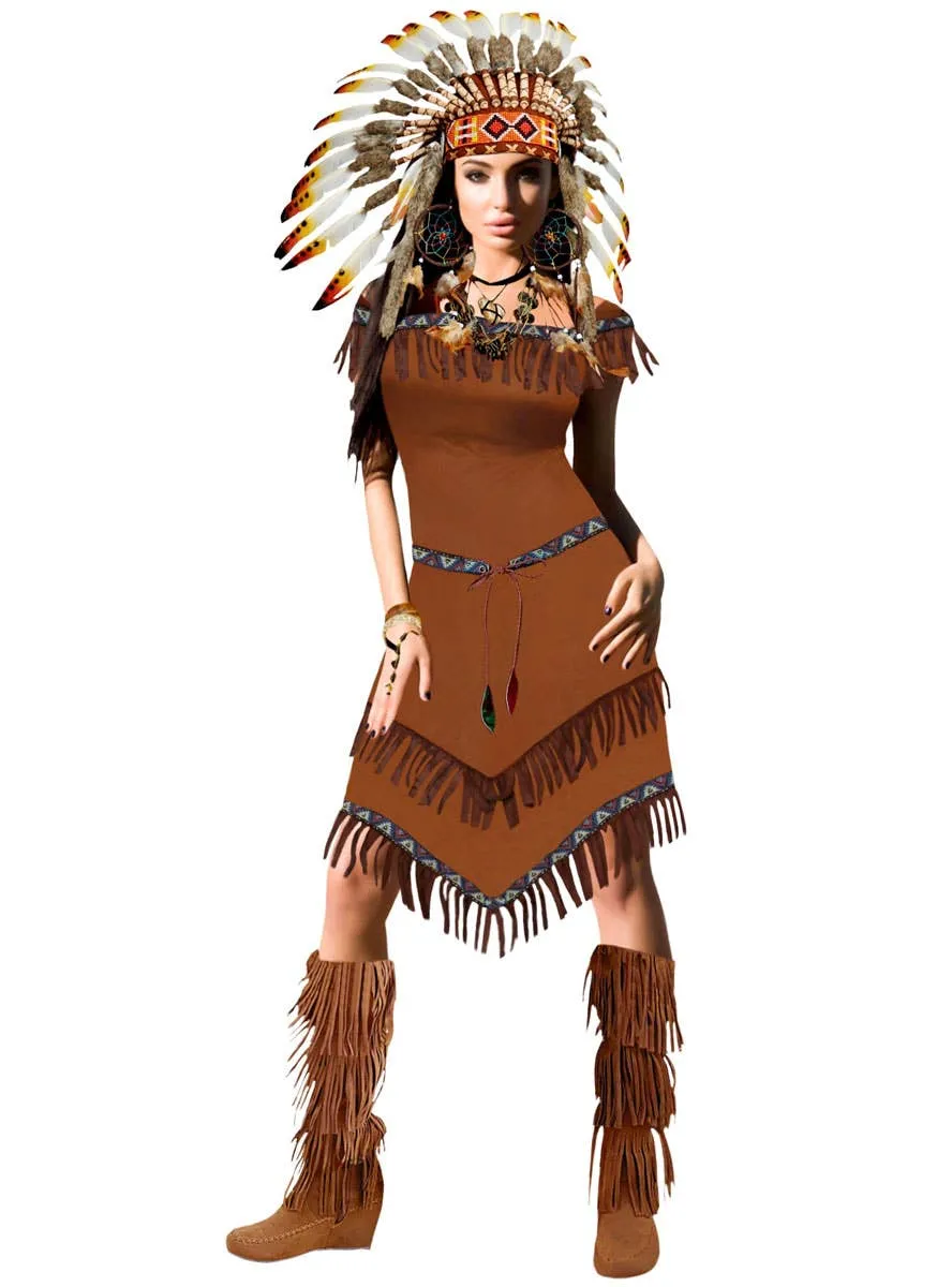 Native American Indian Woman Dress Up Costume