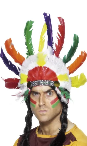 Native American Inspired Feather Headdress