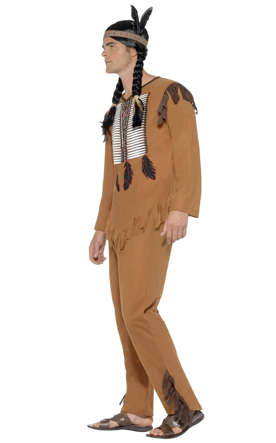 Native American Mens Indian Warrior Costume
