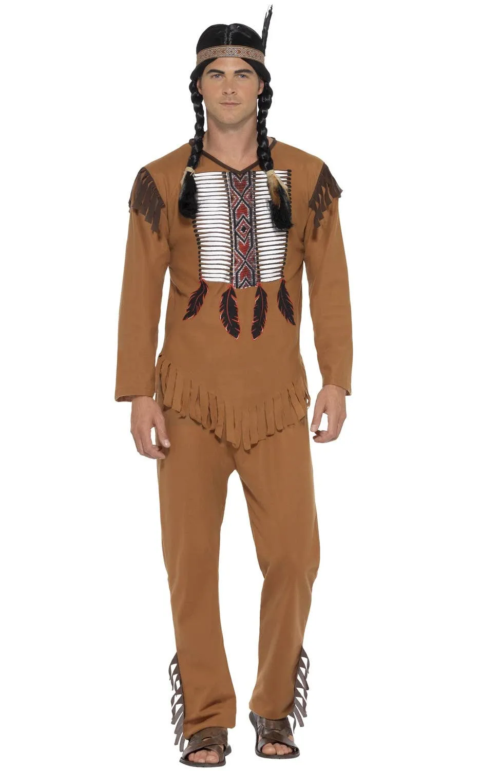Native American Mens Indian Warrior Costume