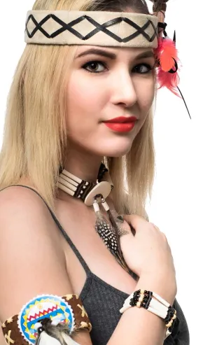 Native American Novelty Beaded Bracelet Costume Accessory
