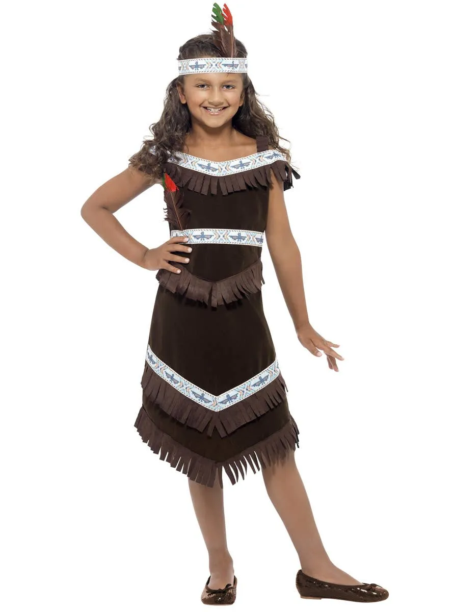 Native American Princess Girls Dress Up Costume