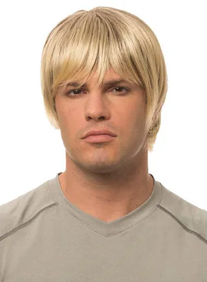 Natural Blonde Mens Classic Short Costume Wig