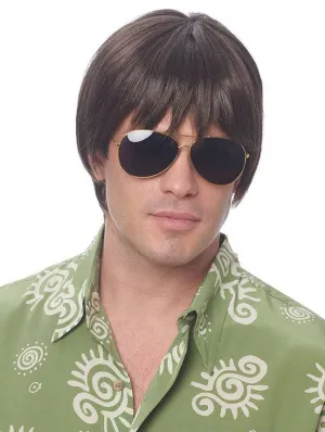Natural Brown Mens Classic Short Costume Wig