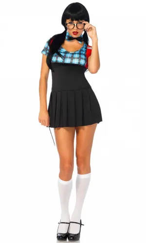 Naughty Nerd Womens Sexy School Uniform Costume