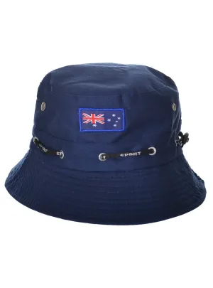 Navy Adults Australia Day Bucket Hat With Aussie Flag