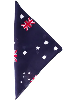 Navy Blue Australia Day Bandana with Aussie Flag Print