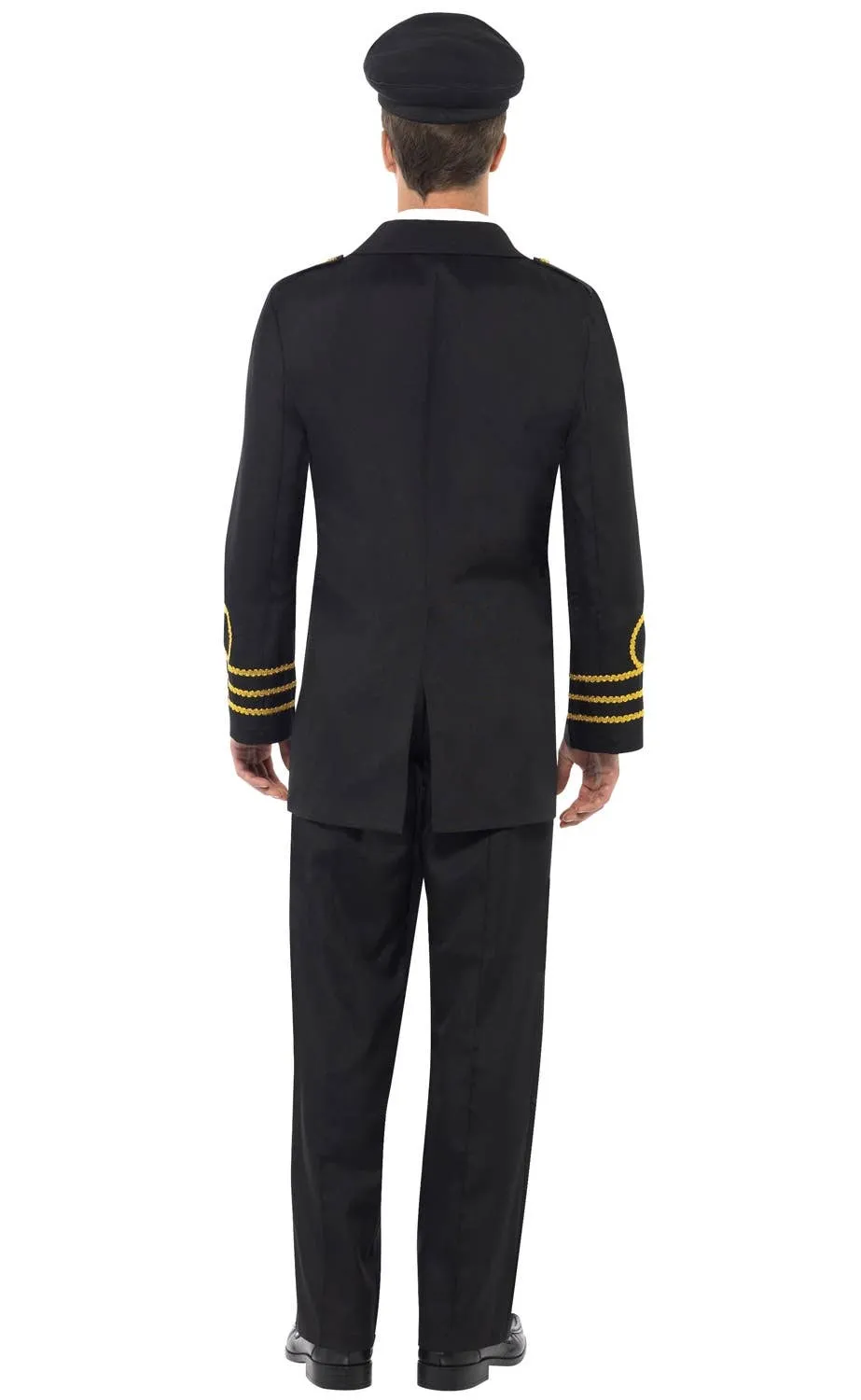 Navy Officer Mens Defence Force Fancy Dress Costume