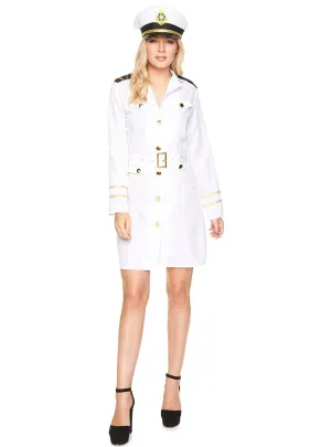 Navy Officer Womens Fancy Dress Costume