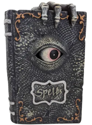 Necronomicon Spell Book Halloween Decoration with Animated Eye