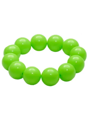 Neon Green 1980s Bracelet Costume Accessory
