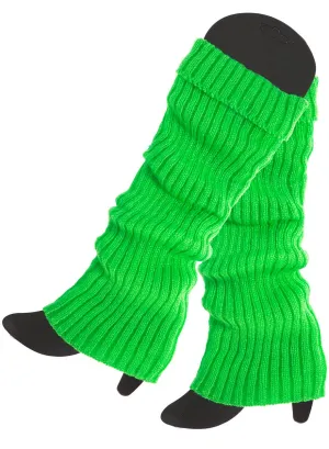 Neon Green 1980s Leg Warmers Costume Accessory